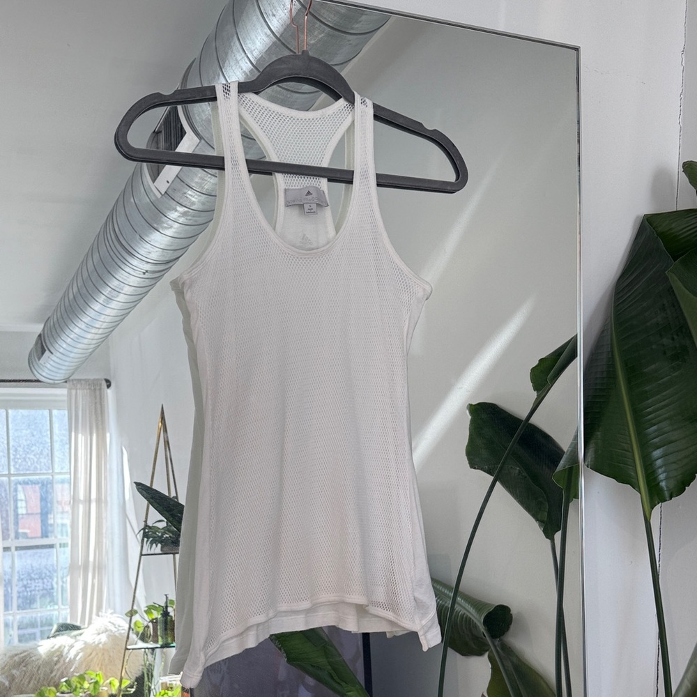 Vintage Stella McCartney for Adidas White Racerback Tank Top